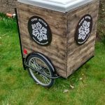 Rustic ice cream trolley
